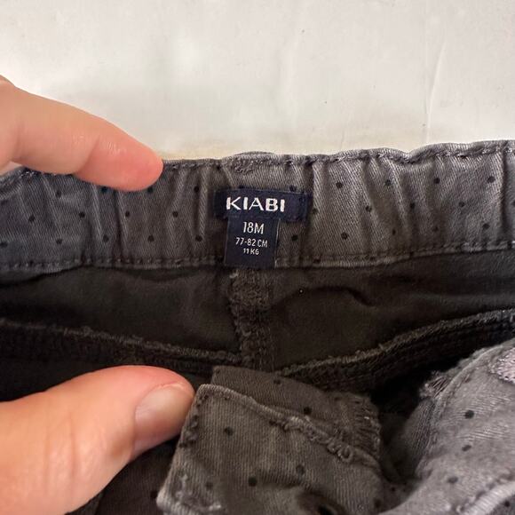 Kiabi Dark Gray Polka Dot Pants - 18 Months - EUC - Picture 3 of 5